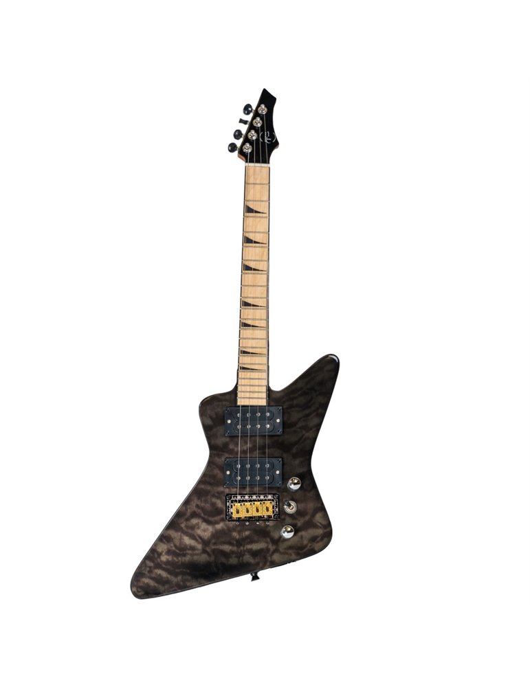 Ukelele Tenor Bones BE-3TB Negro Transparente Eléctrico