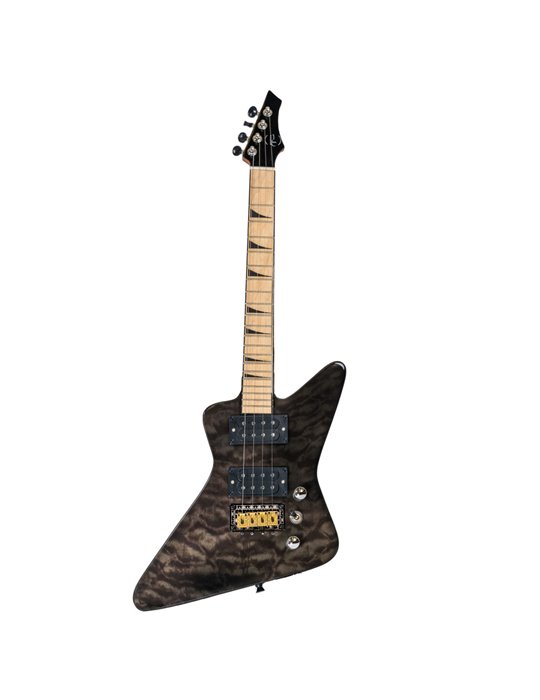 Ukelele Tenor Bones BE-3TB Negro Transparente Eléctrico