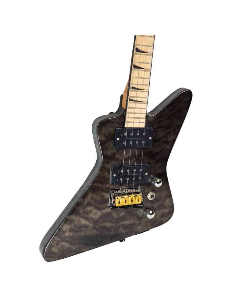 Ukelele Tenor Bones BE-3TB Negro Transparente Eléctrico