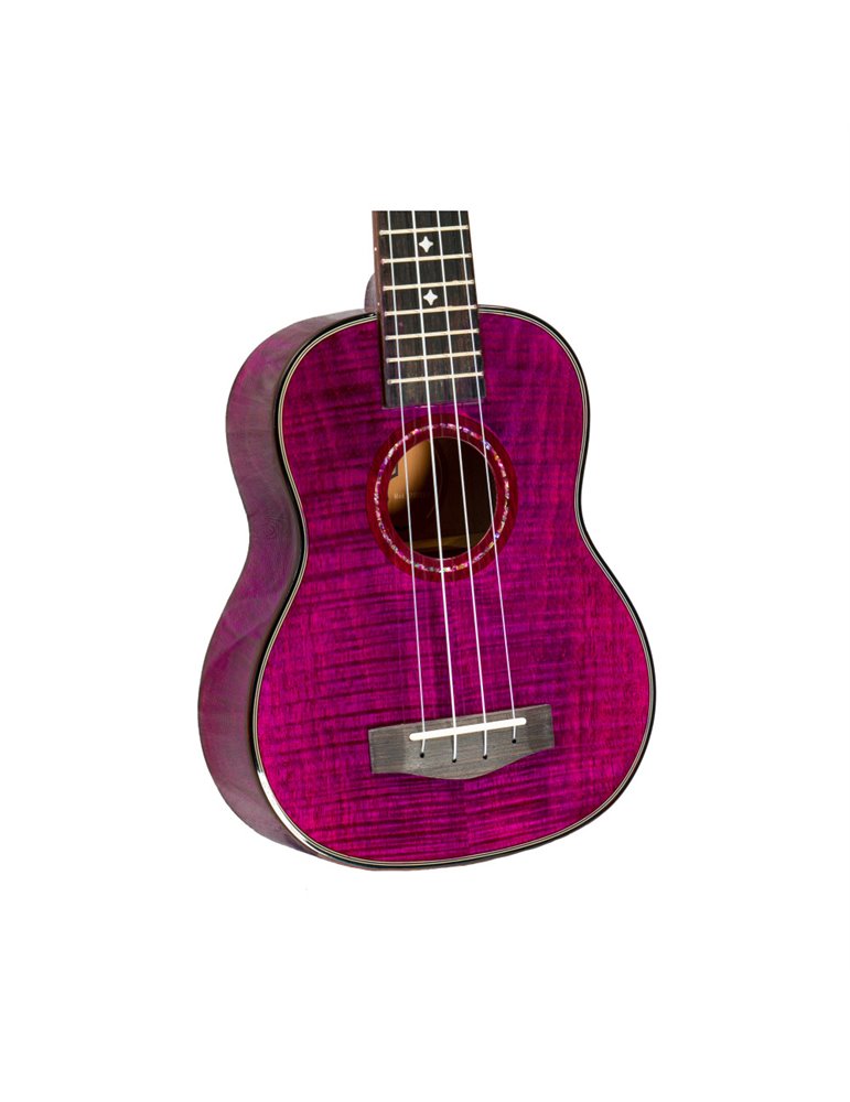 Ukelele Soprano Bones SP630S-PU Arce Purpura Brillo