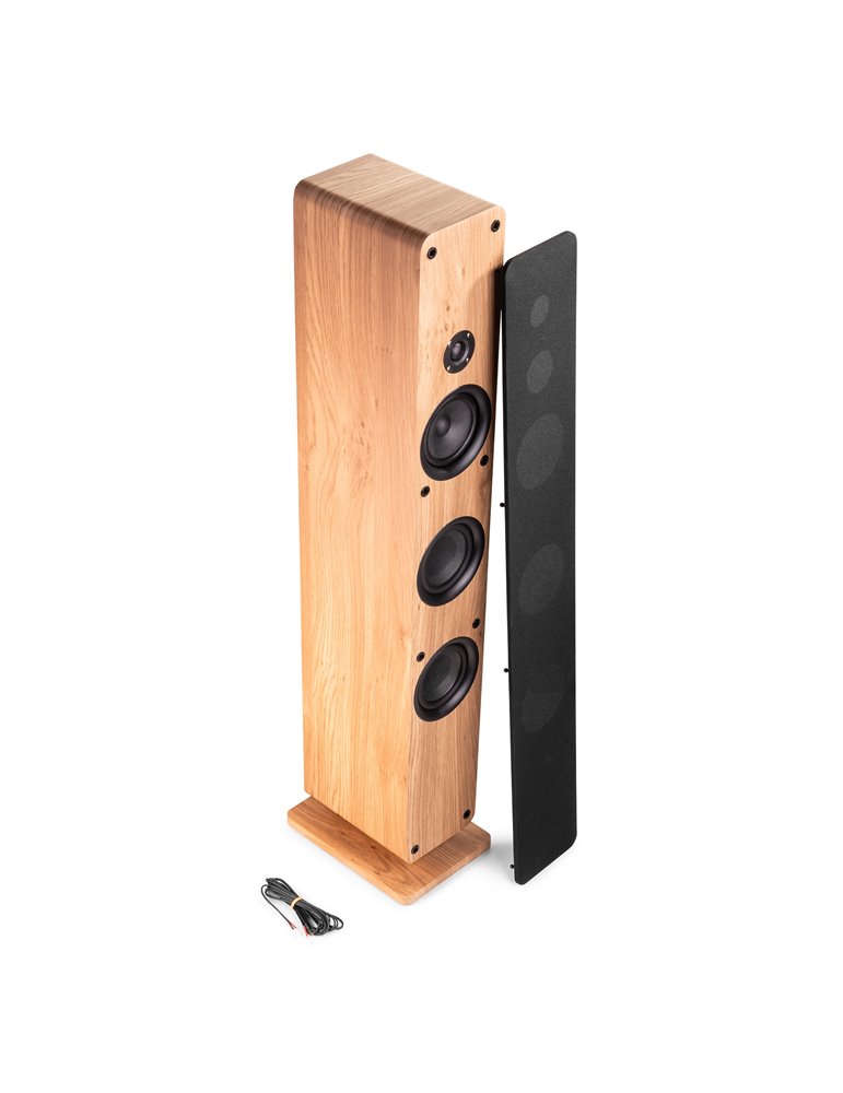 ARCO Altavoz de Torre Pasiva Madera Clara
