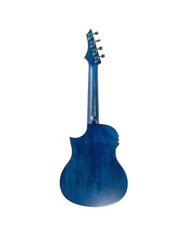 Ukelele Tenor Bones SP640TE-BL Okume Azul Electrificado Cutaway 2