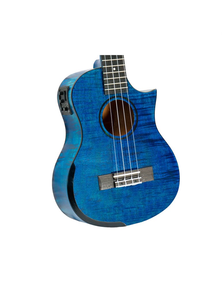 Ukelele Tenor Bones SP640TE-BL Okume Azul Electrificado Cutaway