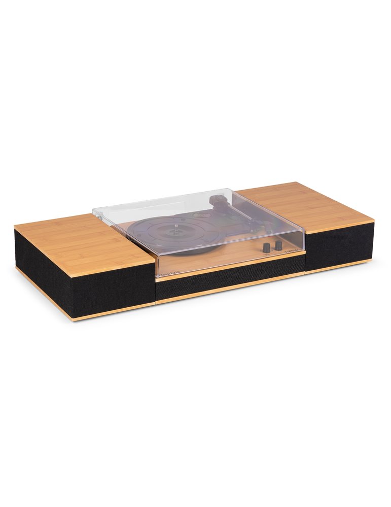 Tupelo Tocadiscos BT con 2 Altavoces Bambú