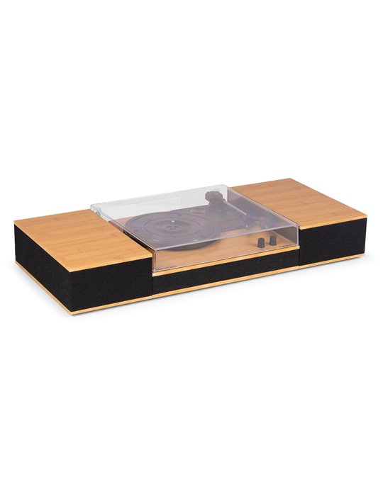 Tupelo Tocadiscos BT con 2 Altavoces Bambú