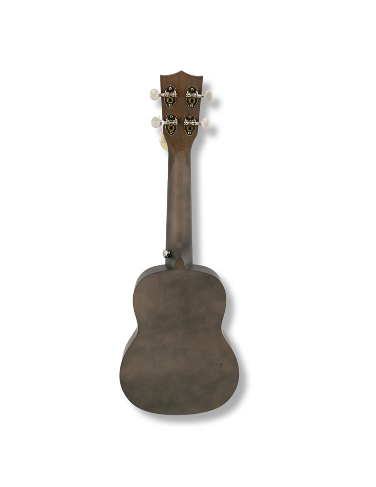 Ukelele Soprano Bones SP200S-AT Linden Antracita Satinado Natural