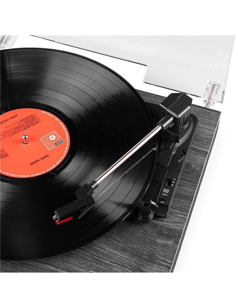 Tupelo Tocadiscos BT con 2 Altavoces Negro