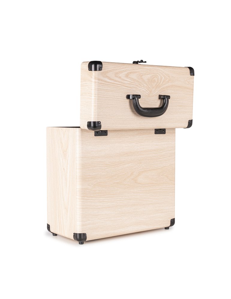 RC32 Maleta para vinilos Madera clara