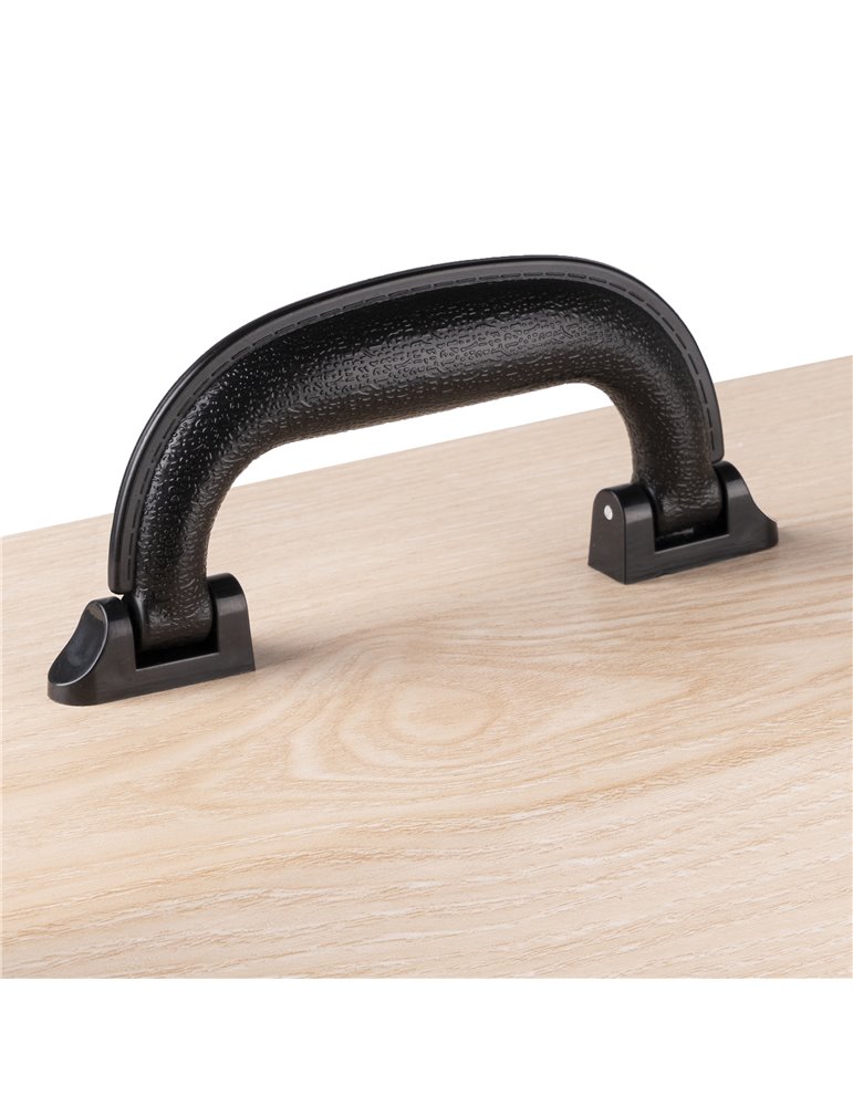 RC32 Maleta para vinilos Madera clara