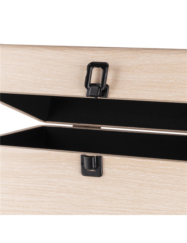 RC32 Maleta para vinilos Madera clara