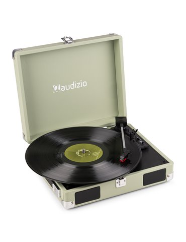 RP111G Giradiscos tipo Maletín, Verde