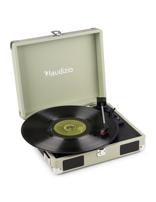 RP111G Giradiscos tipo Maletín, Verde