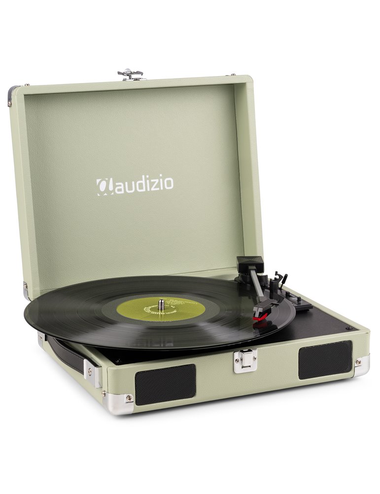 RP111G Giradiscos tipo Maletín, Verde