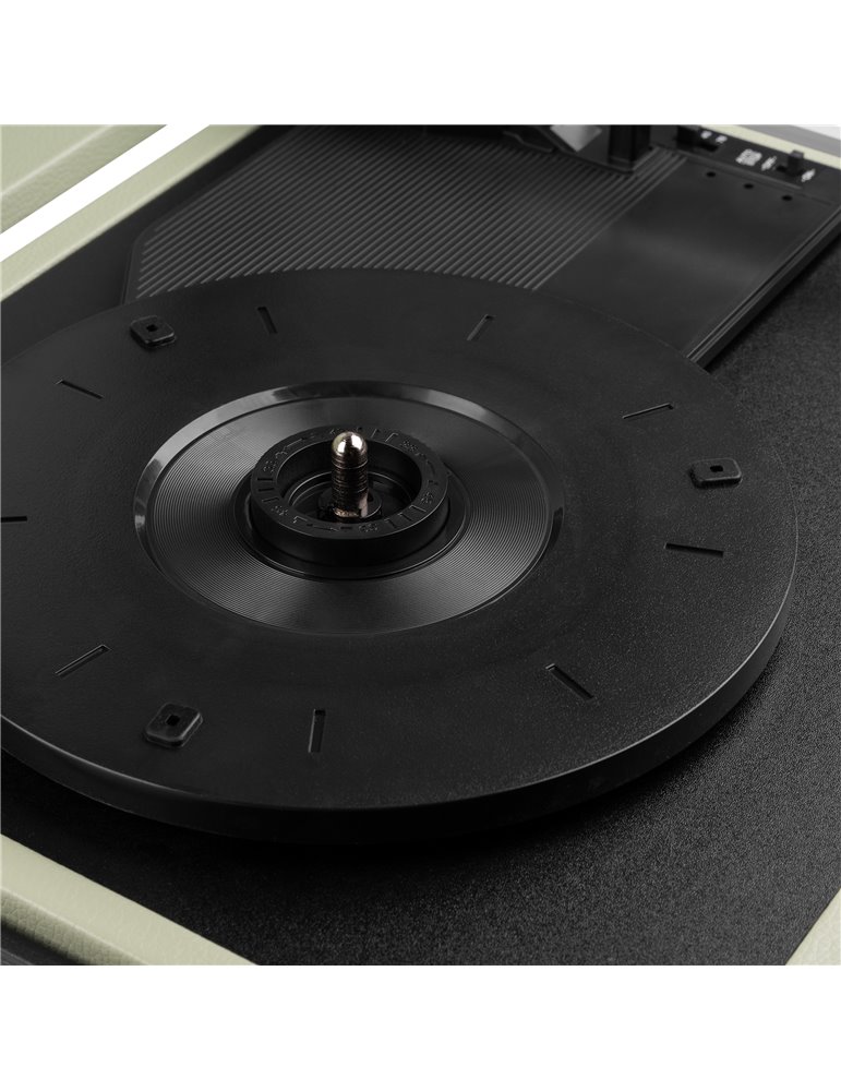 RP111G Giradiscos tipo Maletín, Verde