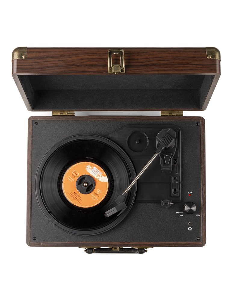 RP114W Giradiscos tipo Maletín, Madera