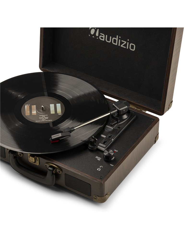 RP114W Giradiscos tipo Maletín, Madera
