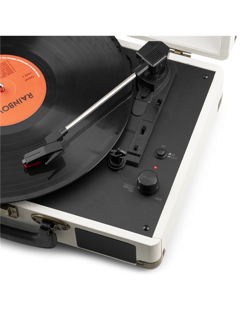 RP116CR Maleta reproductor giradiscos con BT in/out