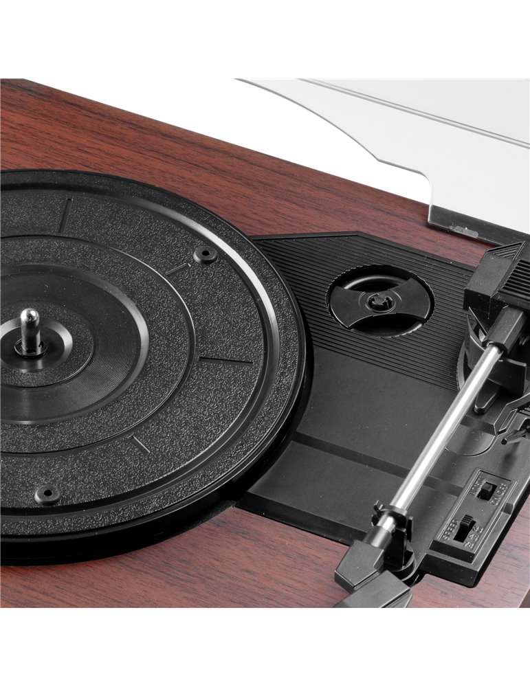 Tocadiscos Reno Retro Madera