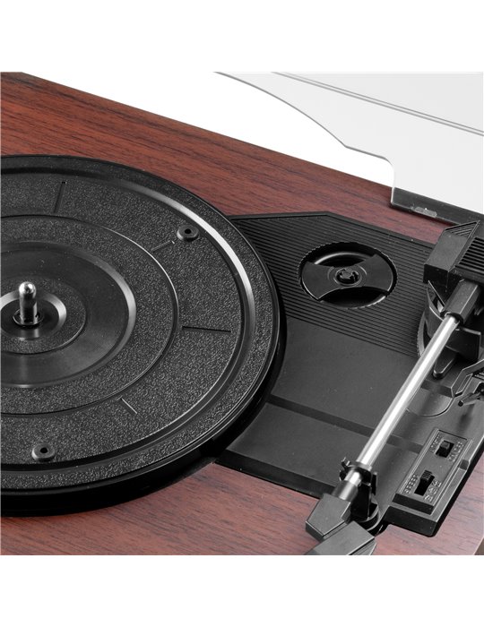 Tocadiscos Reno Retro Madera
