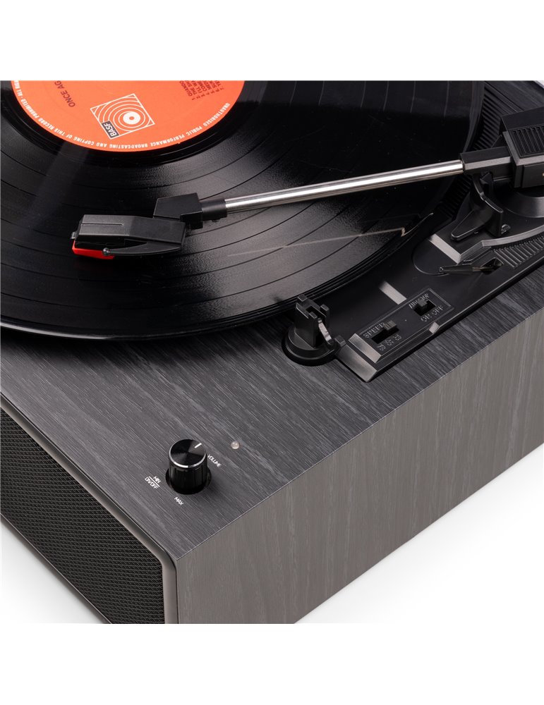 Tocadiscos Reno Retro Negro