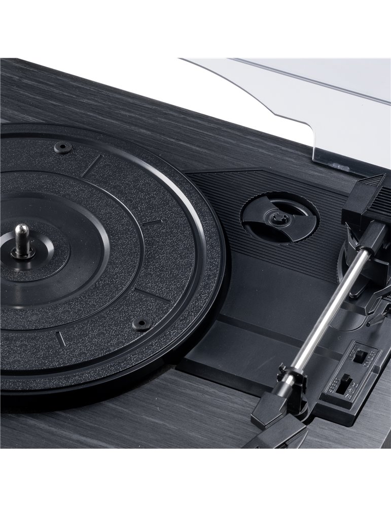 Tocadiscos Reno Retro Negro