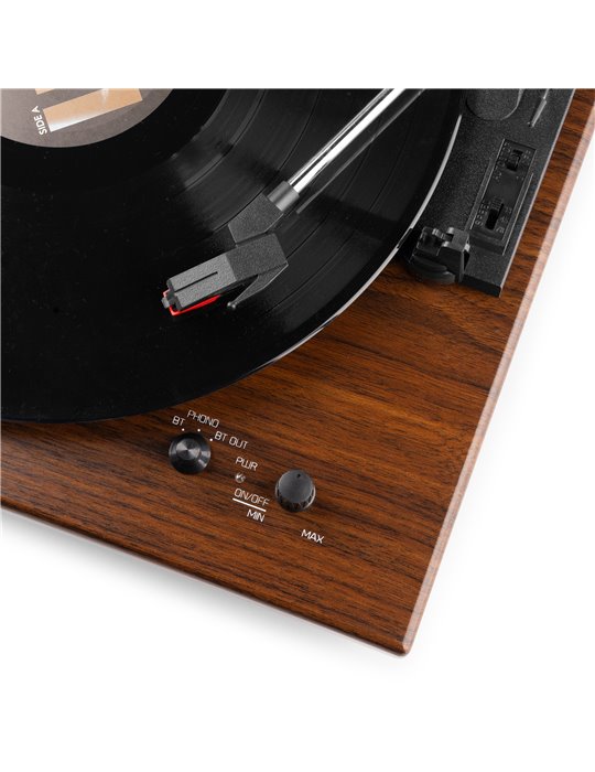 RP112D Giradiscos BT in/out Madera Oscura