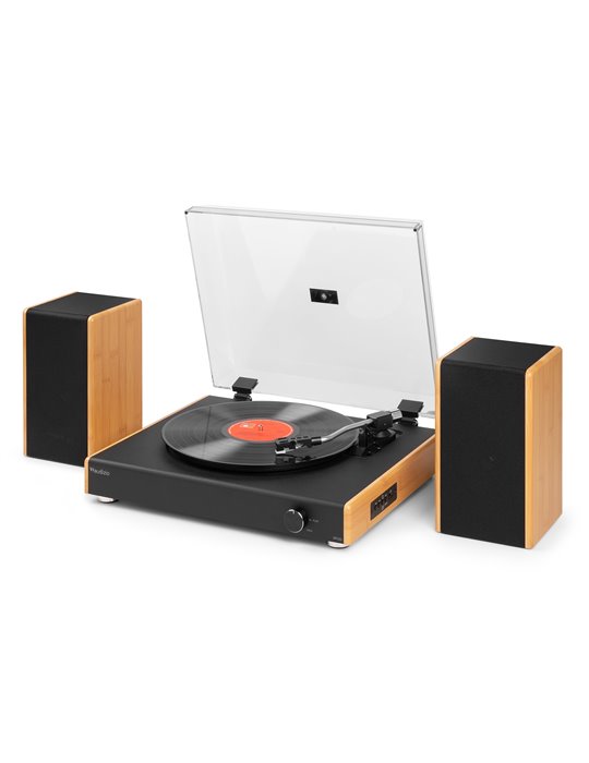 RP335BB Tocadiscos Vintage con altavoces bambú