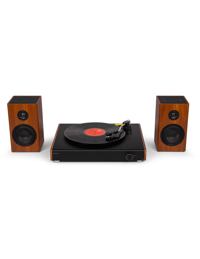 RP337W Tocadiscos Vintage con altavoces BT inalámbricos Madera