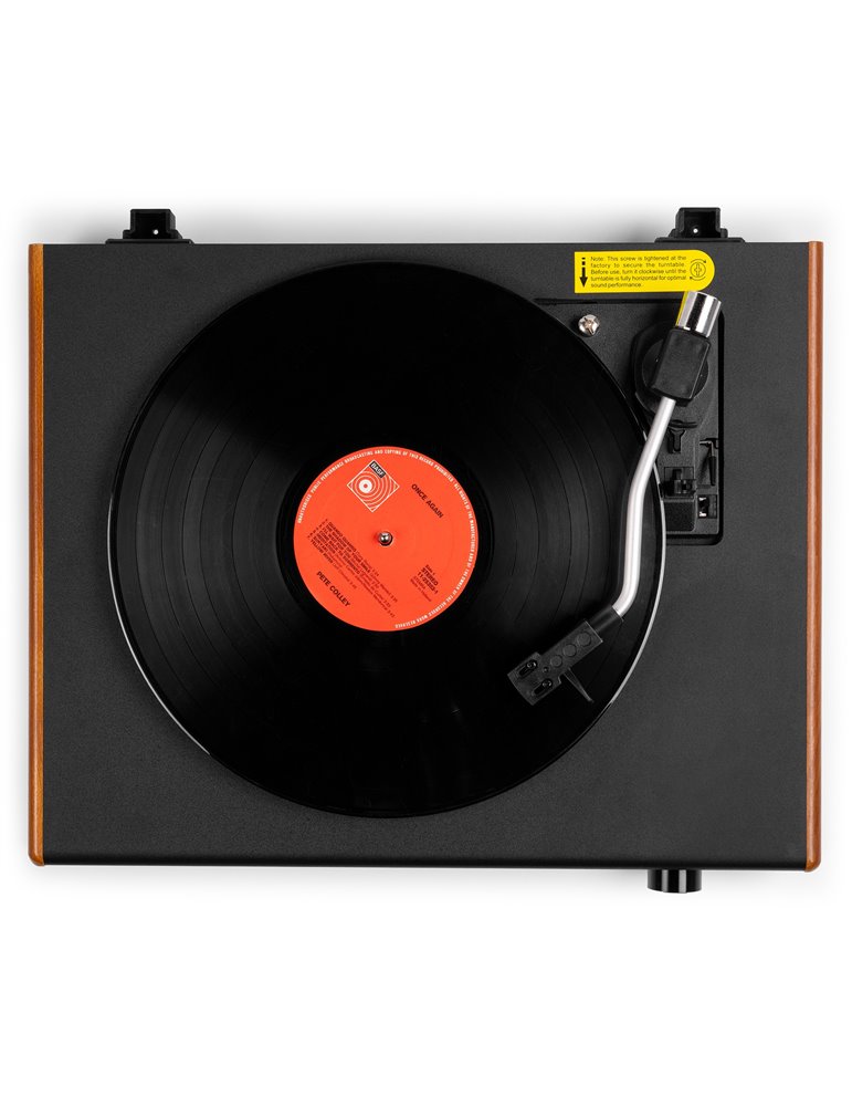 RP337W Tocadiscos Vintage con altavoces BT inalámbricos Madera