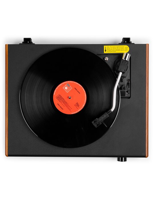 RP337W Tocadiscos Vintage con altavoces BT inalámbricos Madera