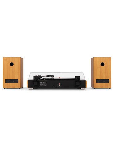 RP337BB Tocadiscos Vintage con altavoces BT inalámbricos bambú 2