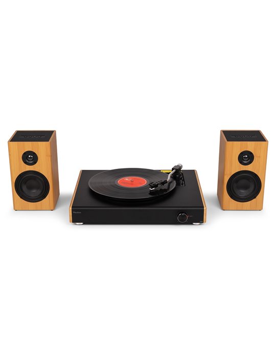 RP337BB Tocadiscos Vintage con altavoces BT inalámbricos bambú