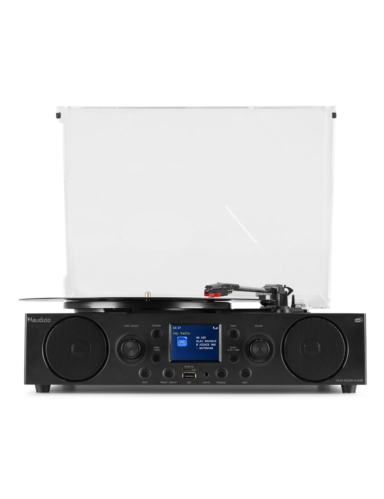 Tulsa Central de sonido con giradiscos DAB+ Radio
