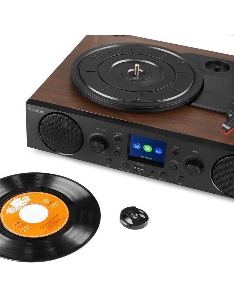 Tulsa Central de sonido con giradiscos DAB+ Radio