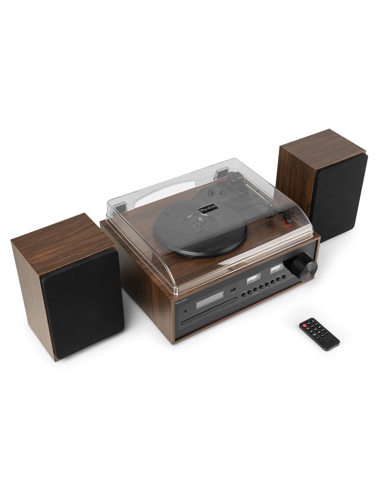 Tocadiscos Boston con altavoces