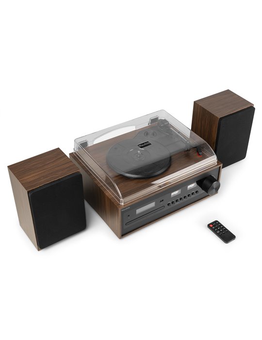 Tocadiscos Boston con altavoces