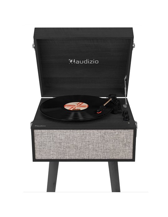 Tocadiscos Fremont con soporte Negro