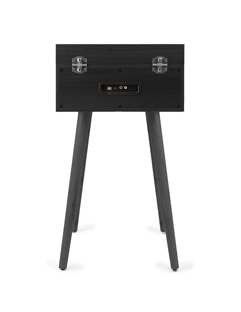 Tocadiscos Fremont con soporte Negro