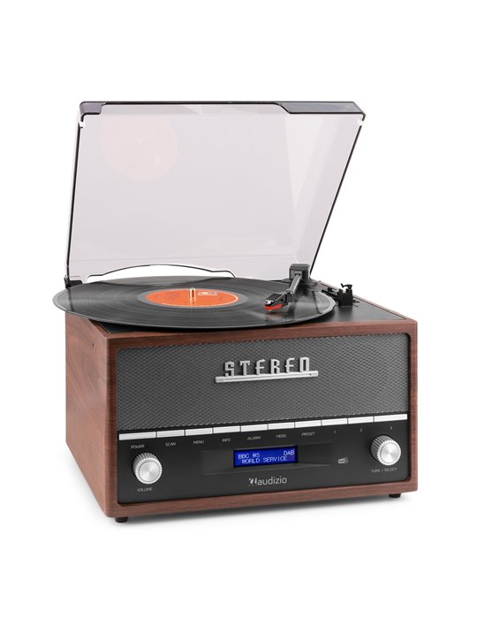Frisco Giradiscos Retro con radio DAB+ 
