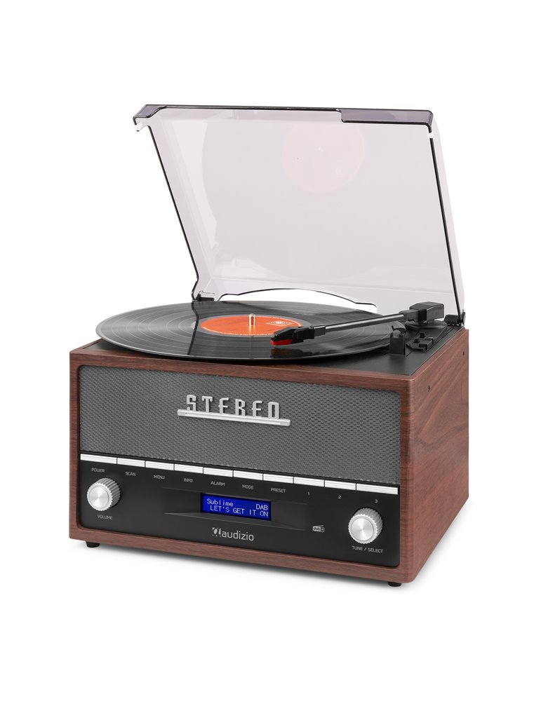 Frisco Giradiscos Retro con radio DAB+ 