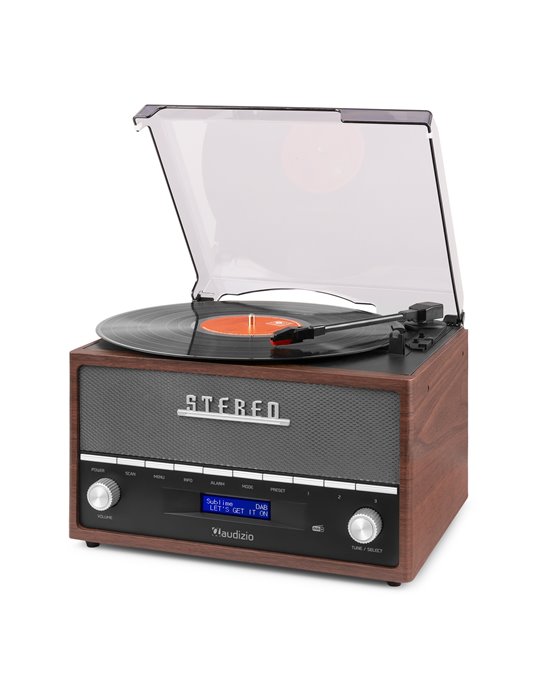 Frisco Giradiscos Retro con radio DAB+ 