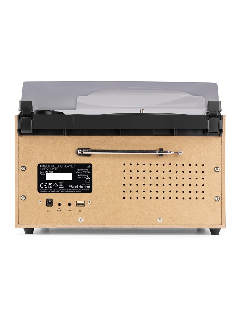 Frisco Giradiscos Retro con radio DAB+ 