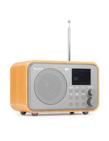 Milan DAB+ Radio con Batería Bambú