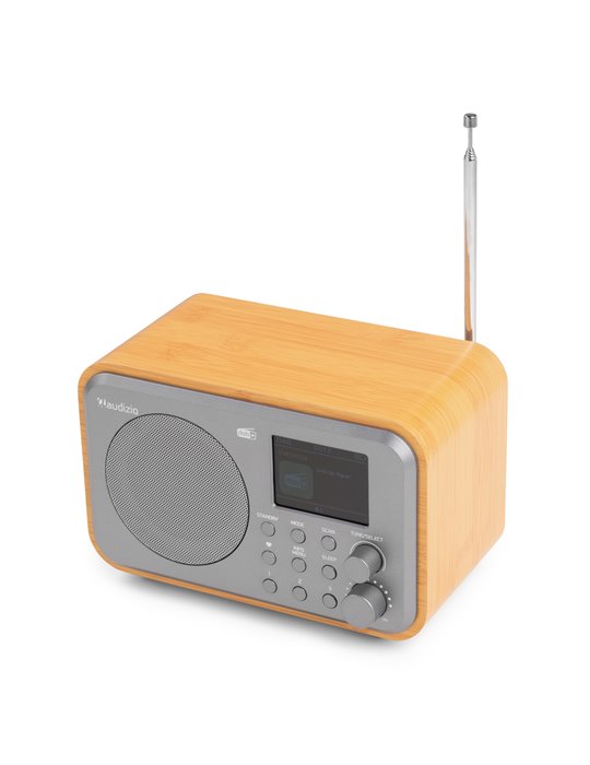 Milan DAB+ Radio con Batería Bambú