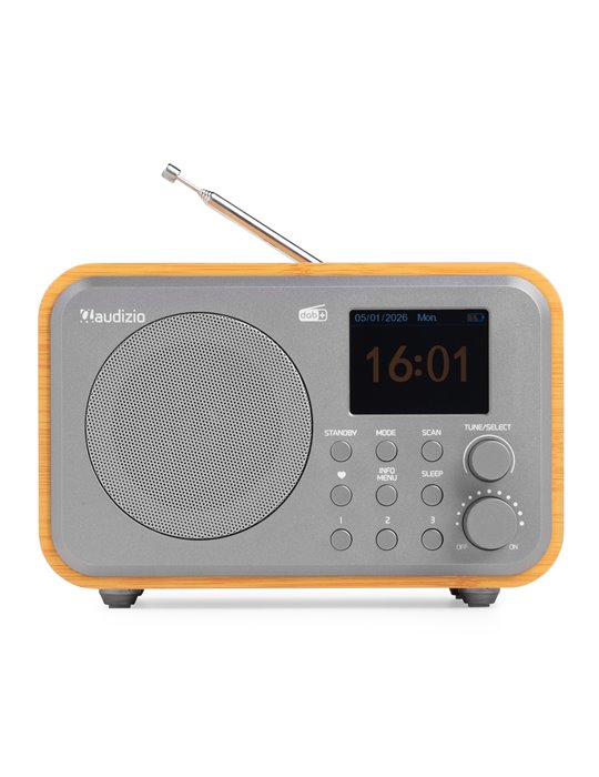 Milan DAB+ Radio con Batería Bambú