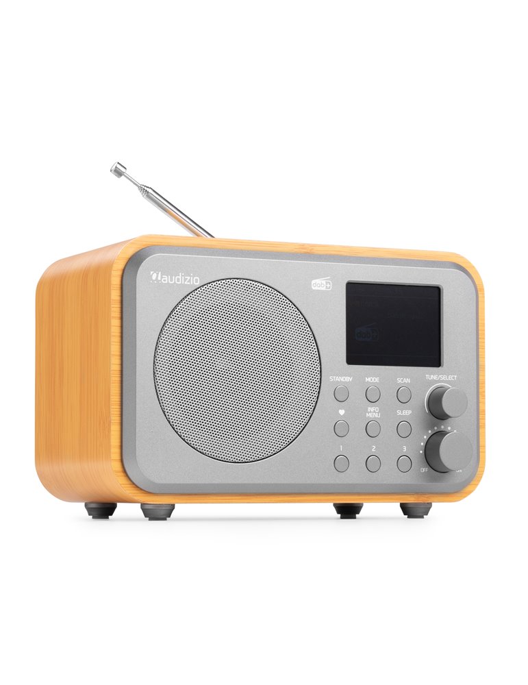 Milan DAB+ Radio con Batería Bambú