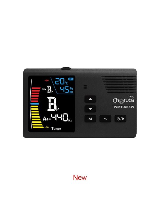 Metrónomo-Afinador Cherub WMT-565W con termohigrómetro