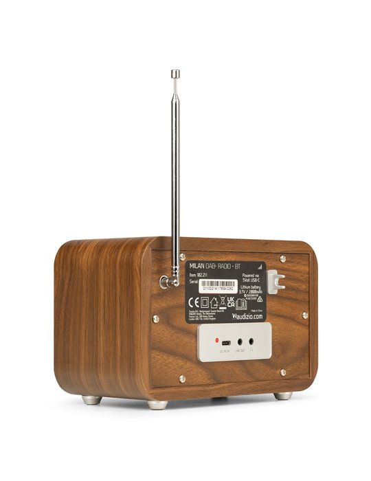 Milan DAB+ Radio con Batería Plata