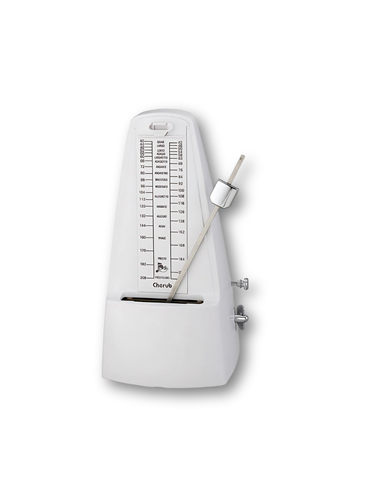 Metrónomo Mecánico Cherub WSM-305 Blanco