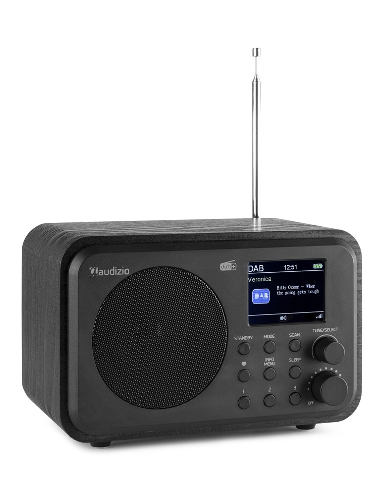 Milan DAB+ Radio con Batería Negro